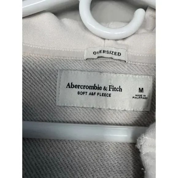 Abercrombie Womens Hoodie oversized med soft A&F fleece fits looser cozy Y2K - Picture 2 of 3